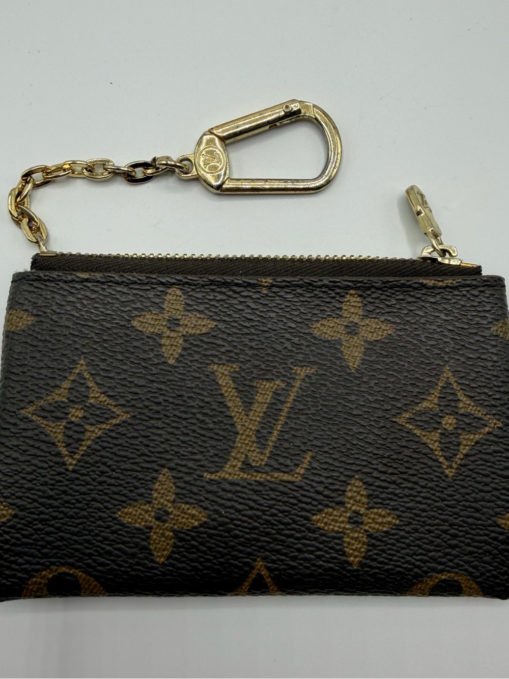 Louis Vuitton Monogram Key & Card Holder in Brown with Gold Hardware